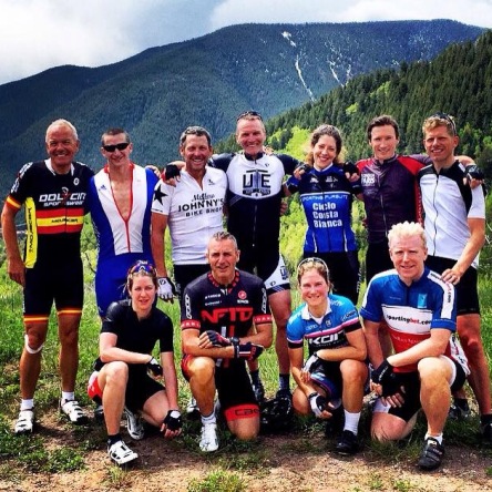 The group at the top of the Ruedi Reservoir Climb.
